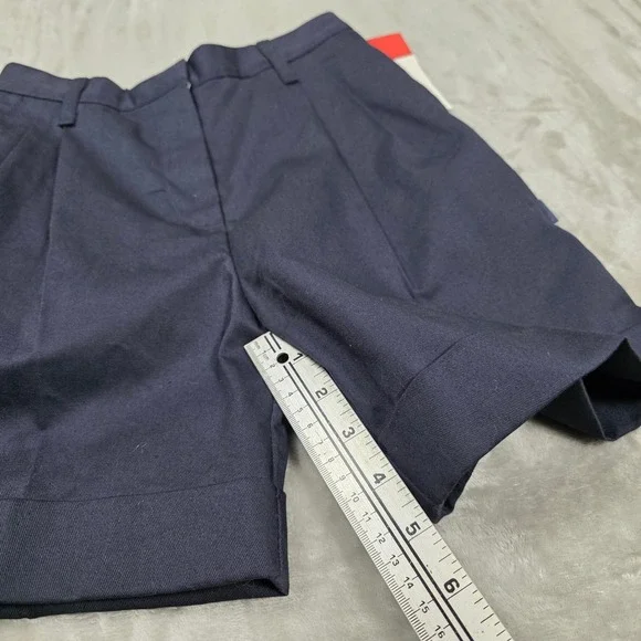 Dennis Uniform Shorts Girls G8 Navy New Pleated Cuffed School Uniform 4050 - Picture 7 of 11